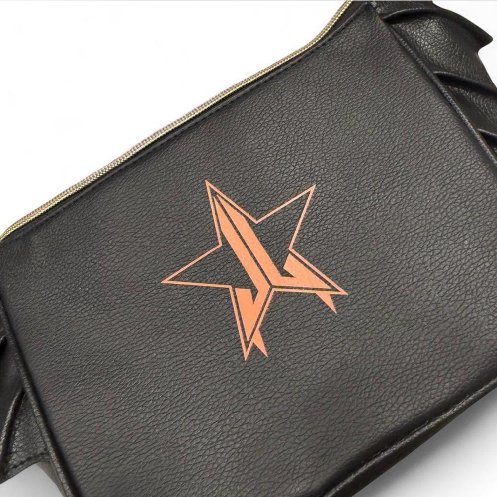 Jeffree Star special edition Black Cosmetic Bag with Orange Star Logo